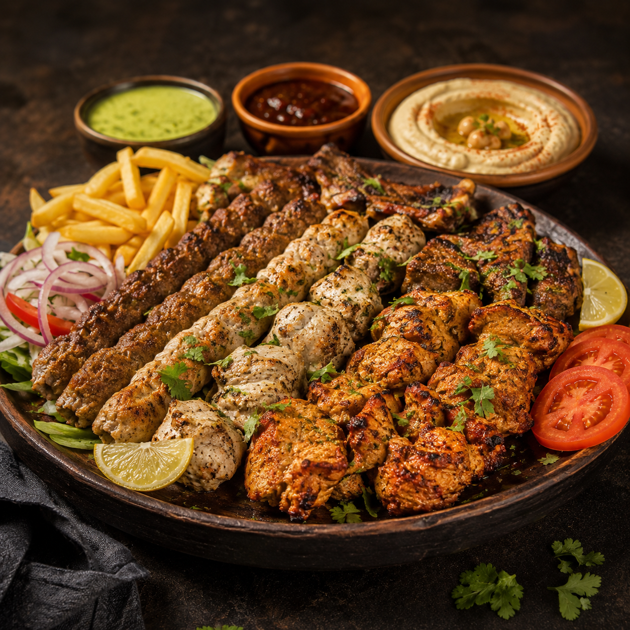 Mixed BBQ platter